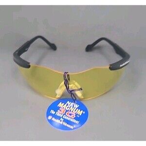 Smith & Wesson 61011 Magnum 3G, Safety Glasses Anti-Scratch, Amber Lens